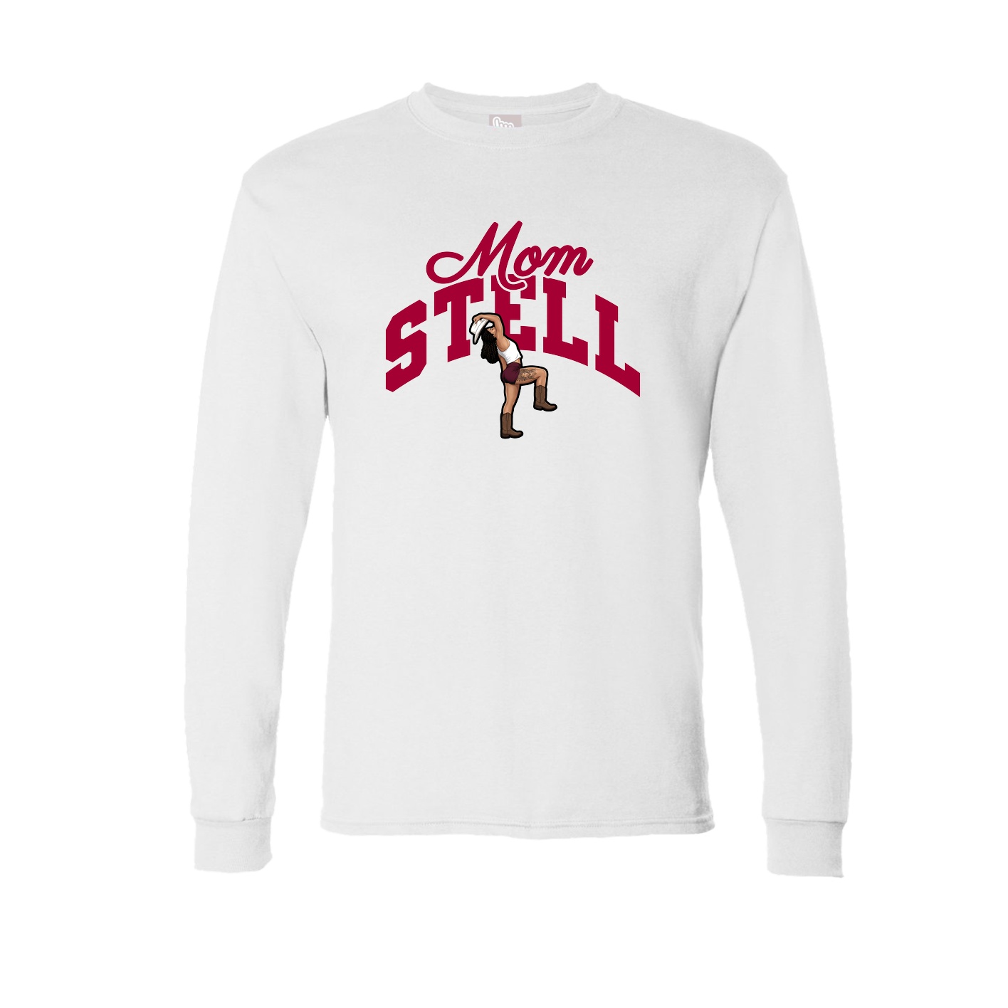 Long Sleeve Tee — Mothers Day Arch in White