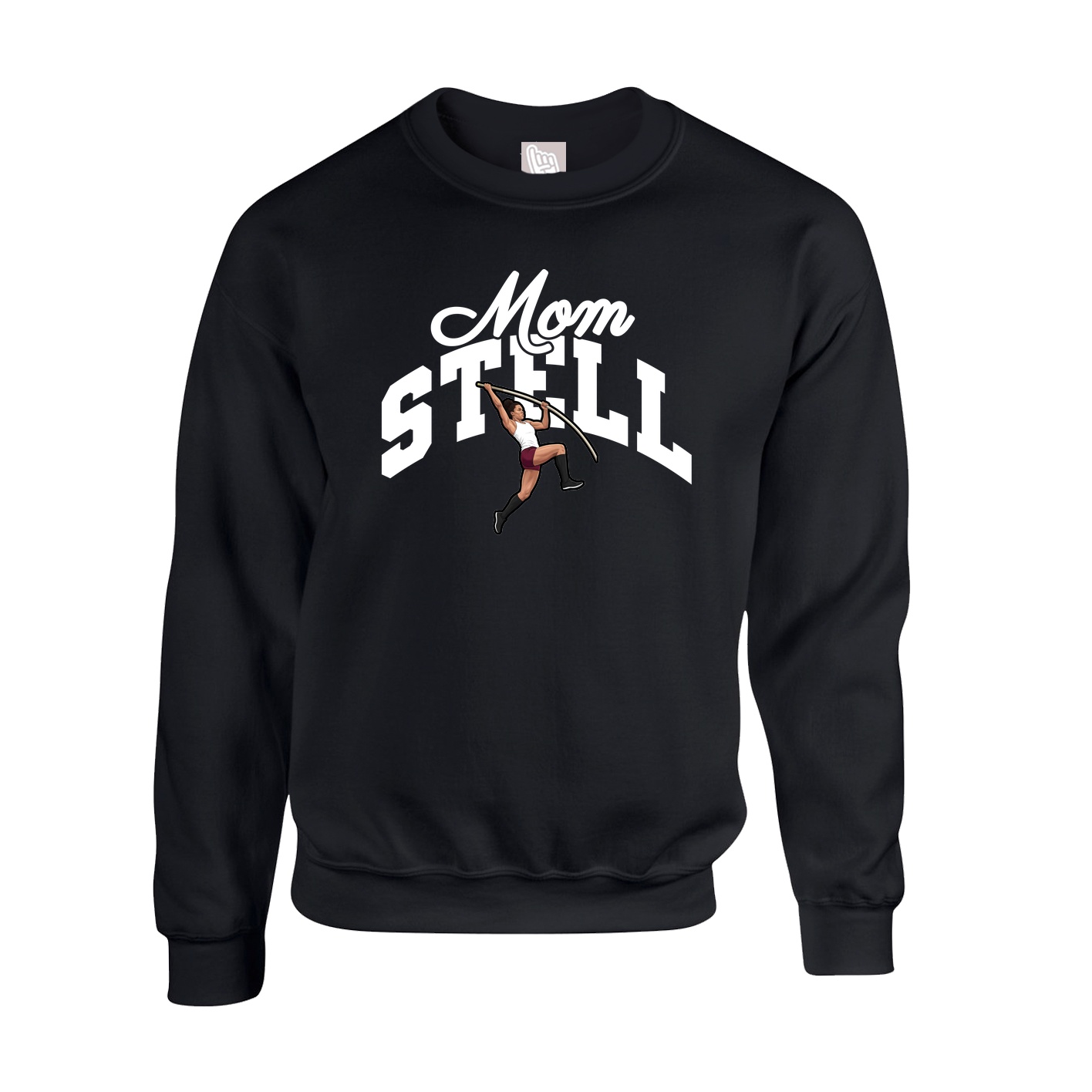 Fleece Crew — Mothers Day Arch in Black