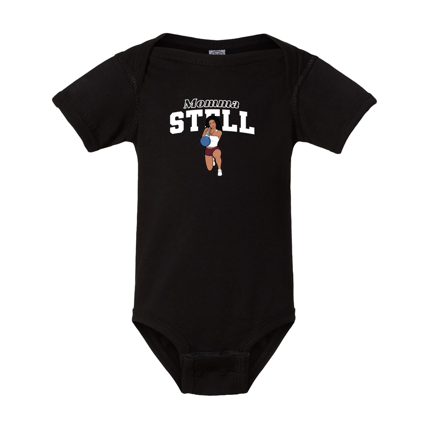 Baby Onesie — Mothers Day Block in Black
