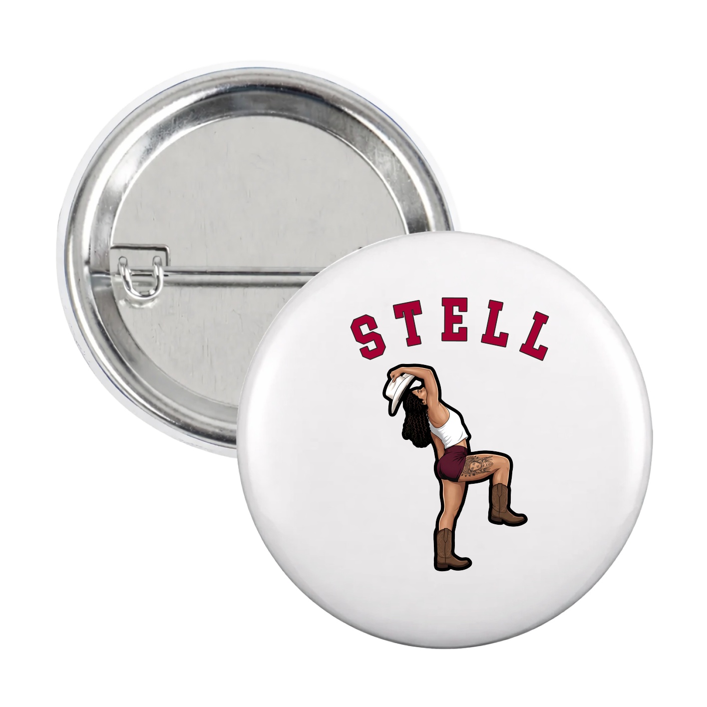 Game Day Button — Shirsey Arch in White