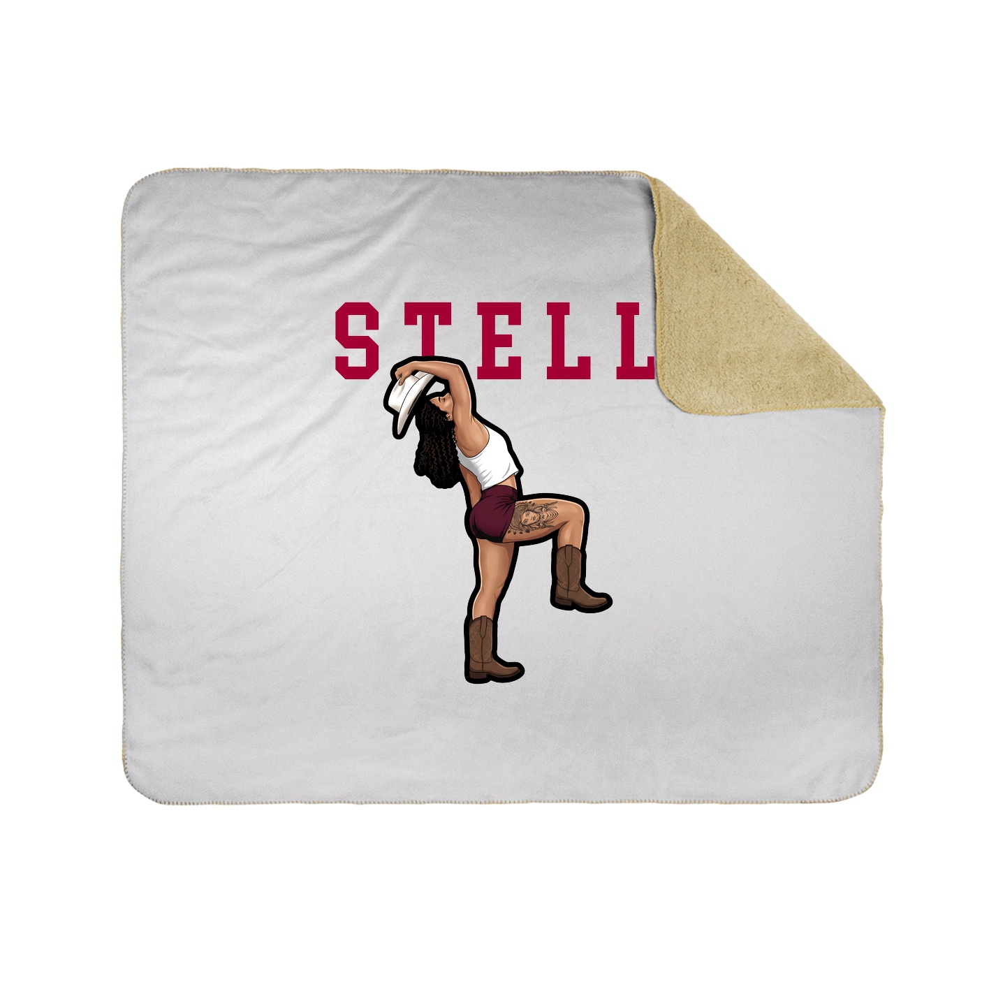 Throw Blanket — Shirsey in White
