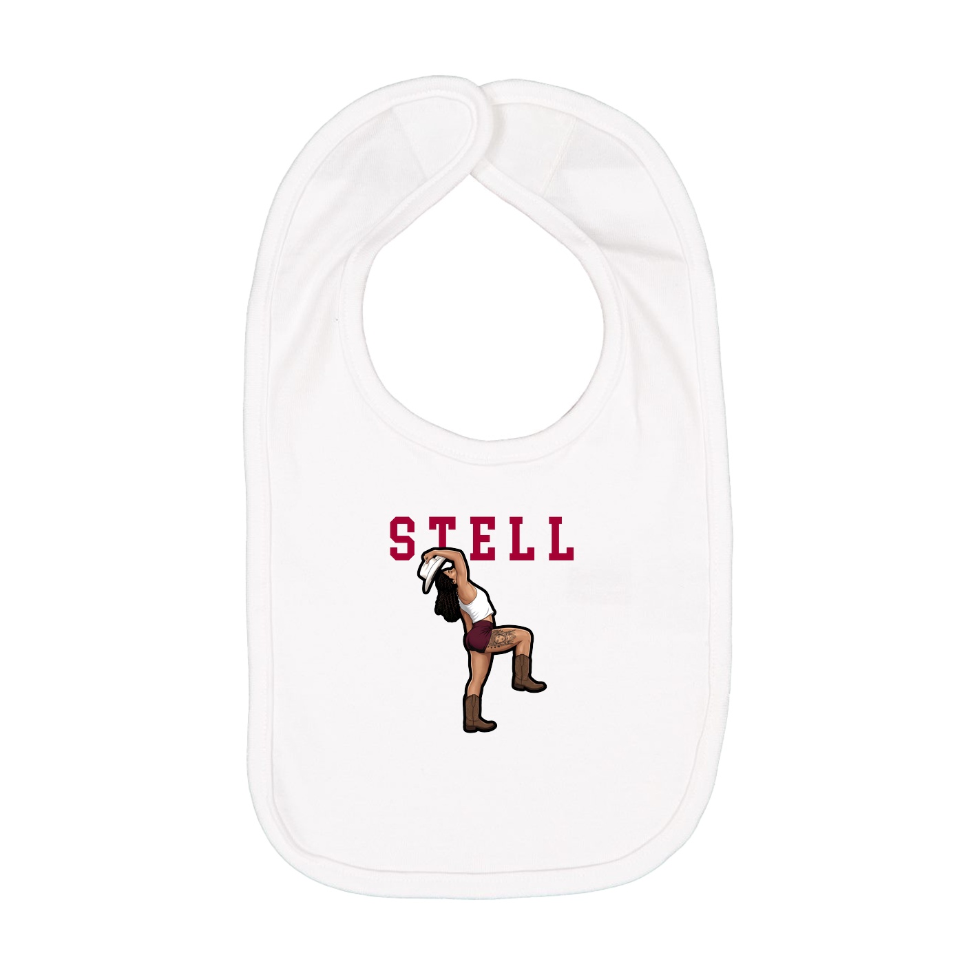 Infant Bib — Shirsey in White