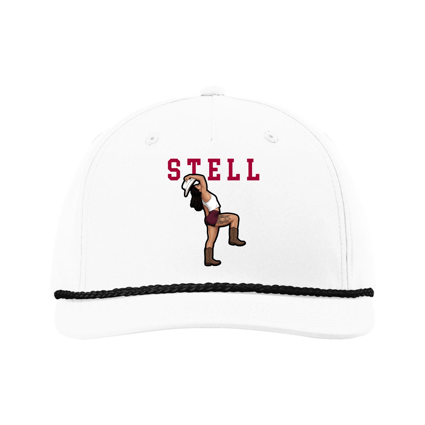 Five-Panel Classic Rope Cap — Shirsey in White