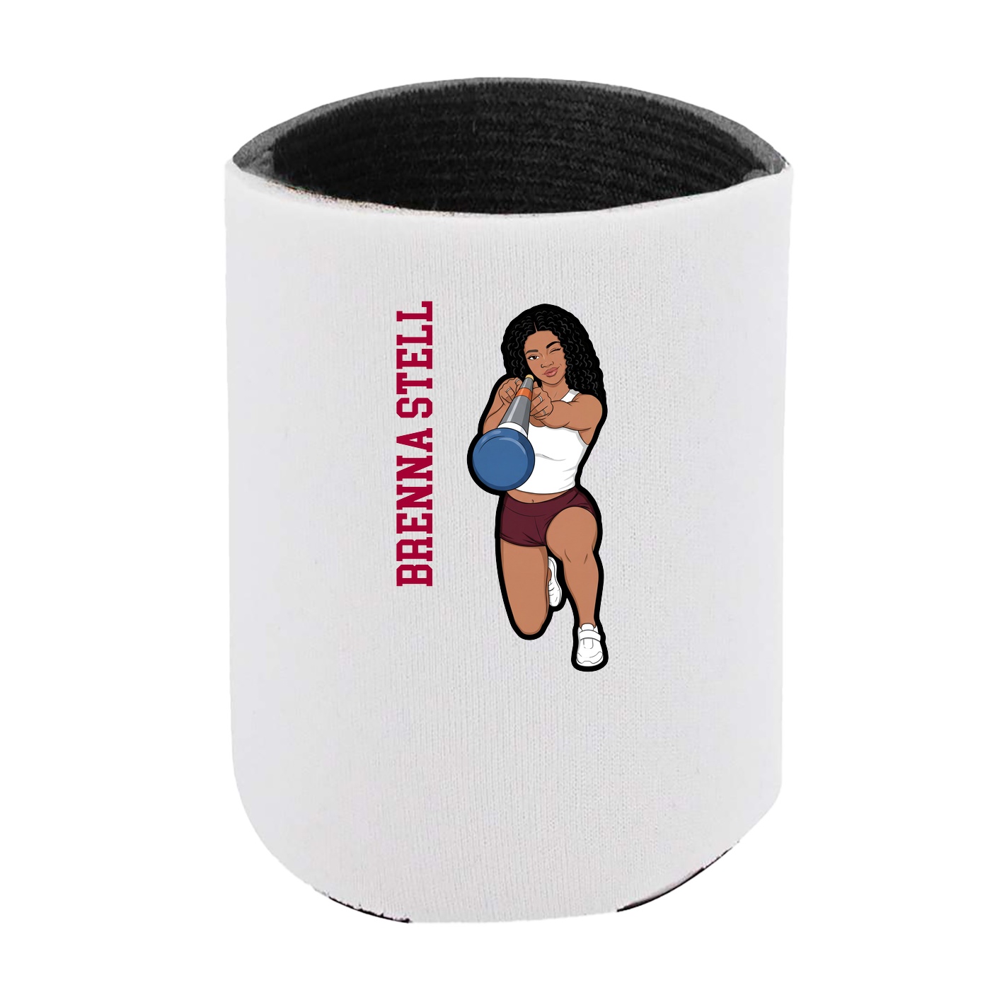 Can Holder — Name Vertical in White