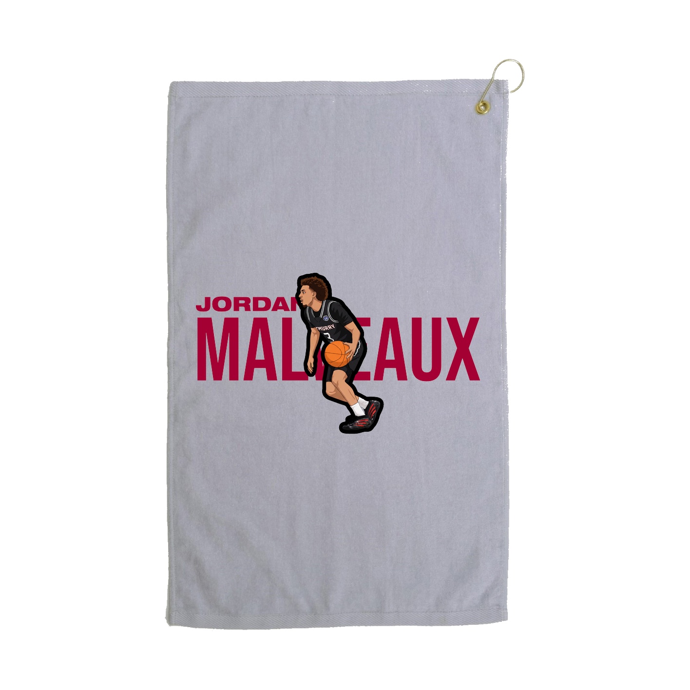 Golf Towel — Player Name in Grey