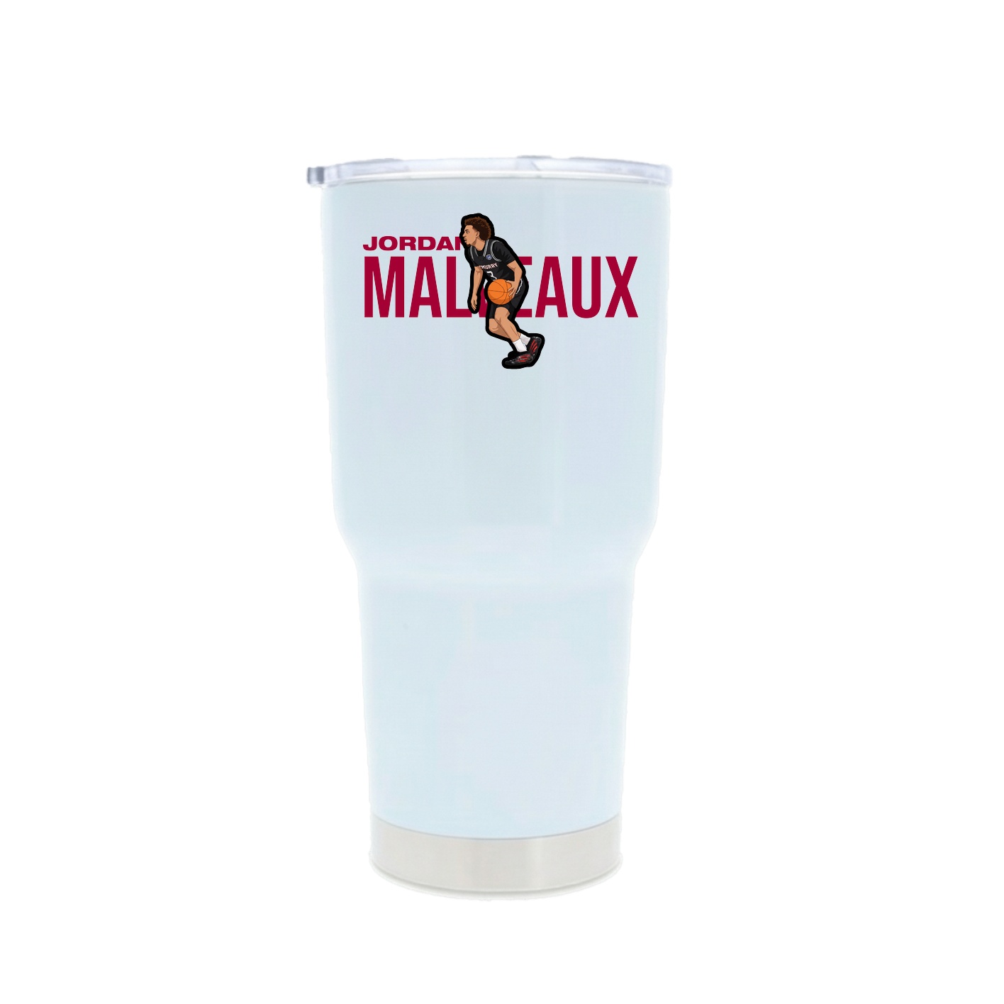 30oz Stainless Steel Tumbler — Player Name in White