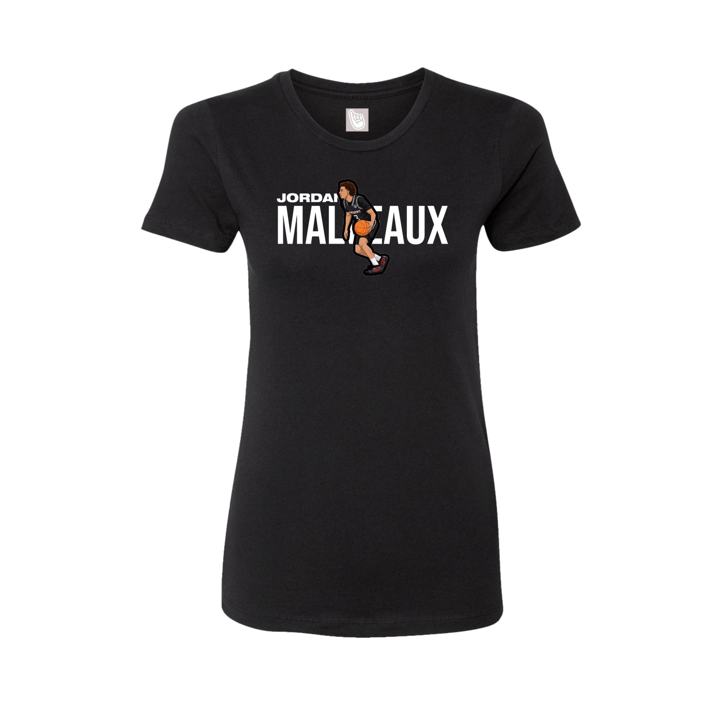 Fitted Women's Tee — Player Name in Black