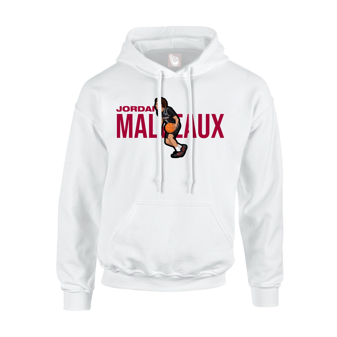 Youth Hoodie — Player Name in White