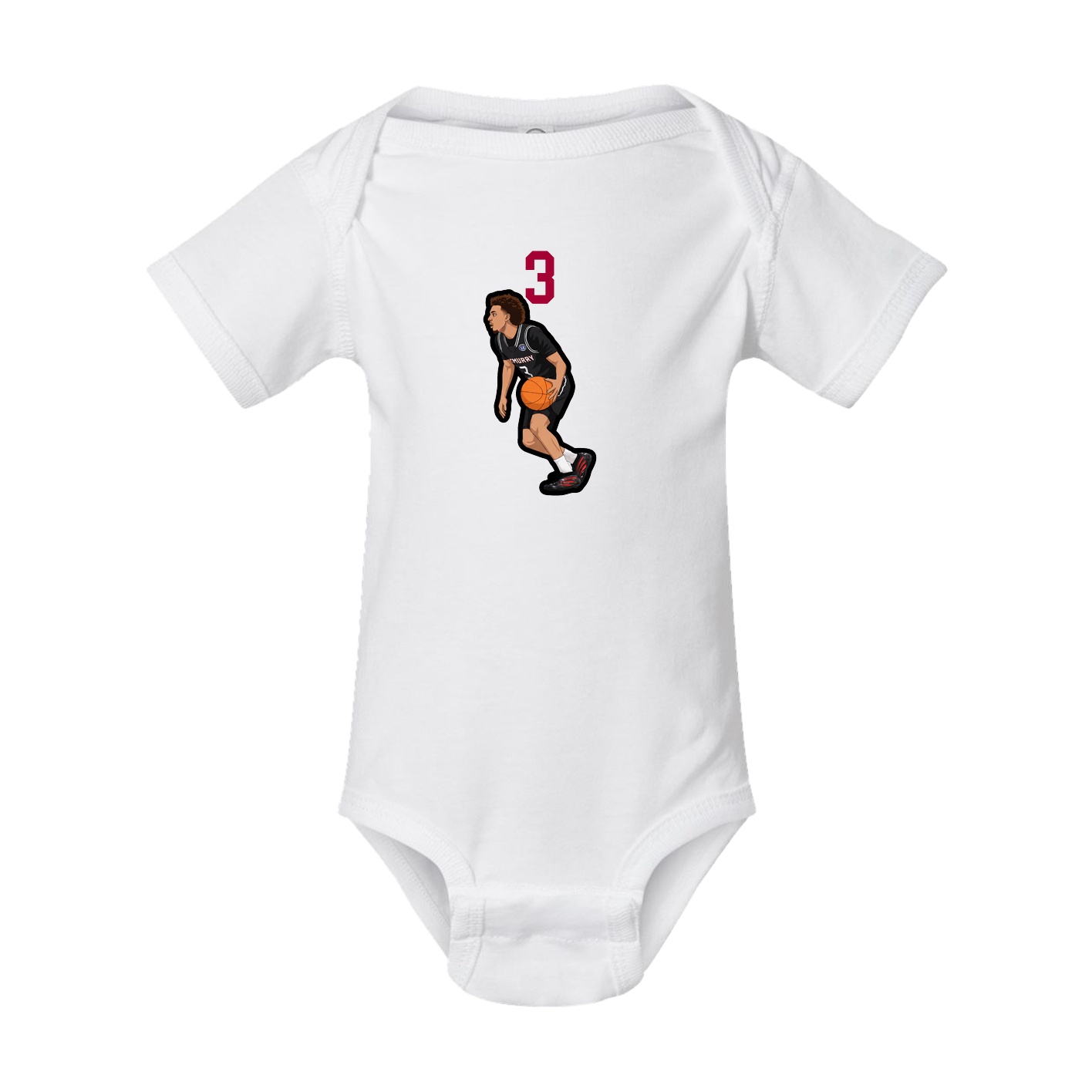 Baby Onesie — Number Top in White
