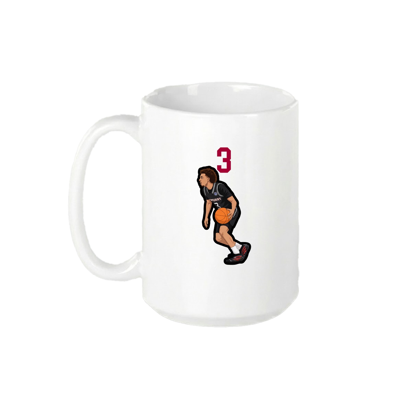 15oz Coffee Mug — Number Top in White