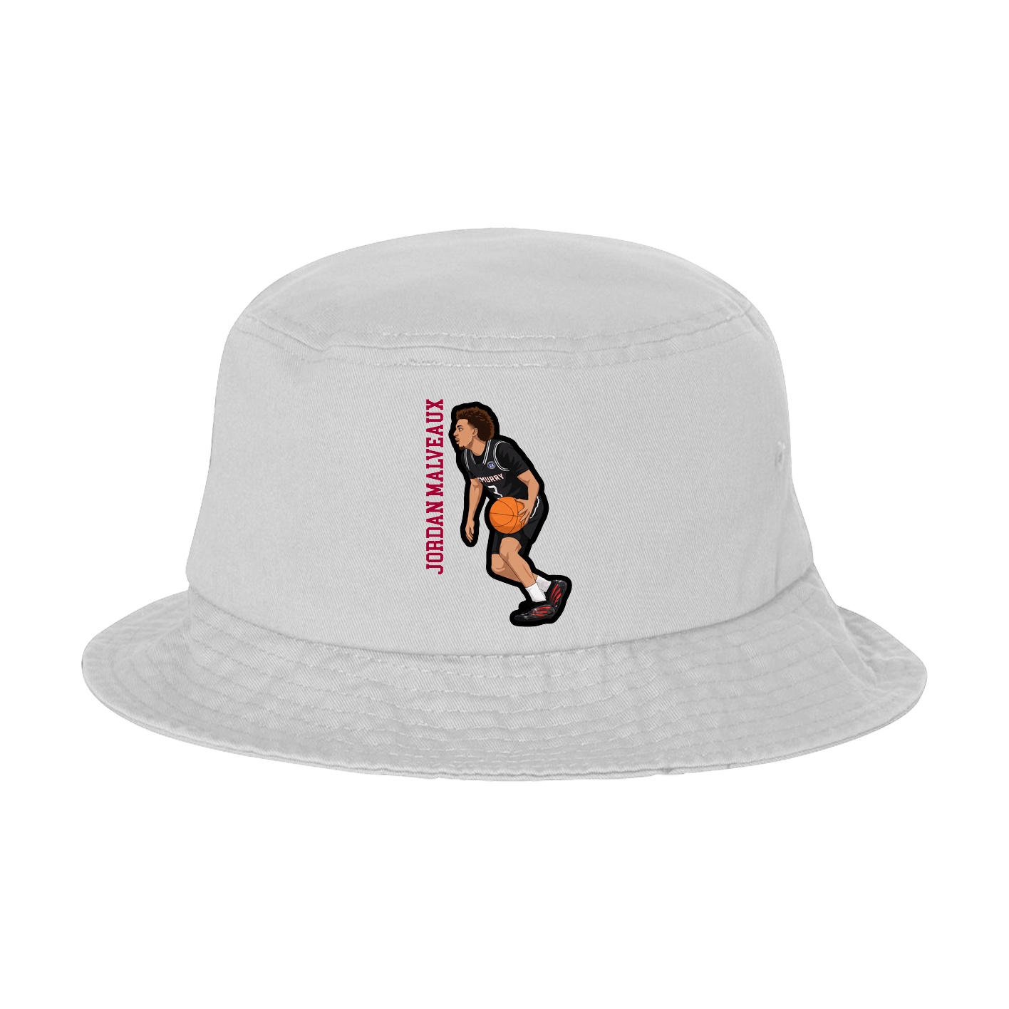 Bucket Cap — Name Vertical in White