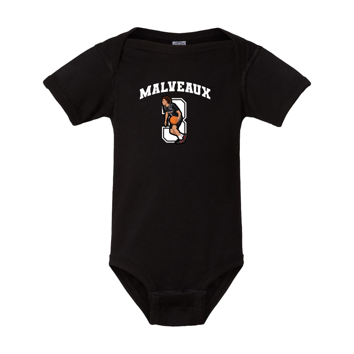 Baby Onesie — Number in Black