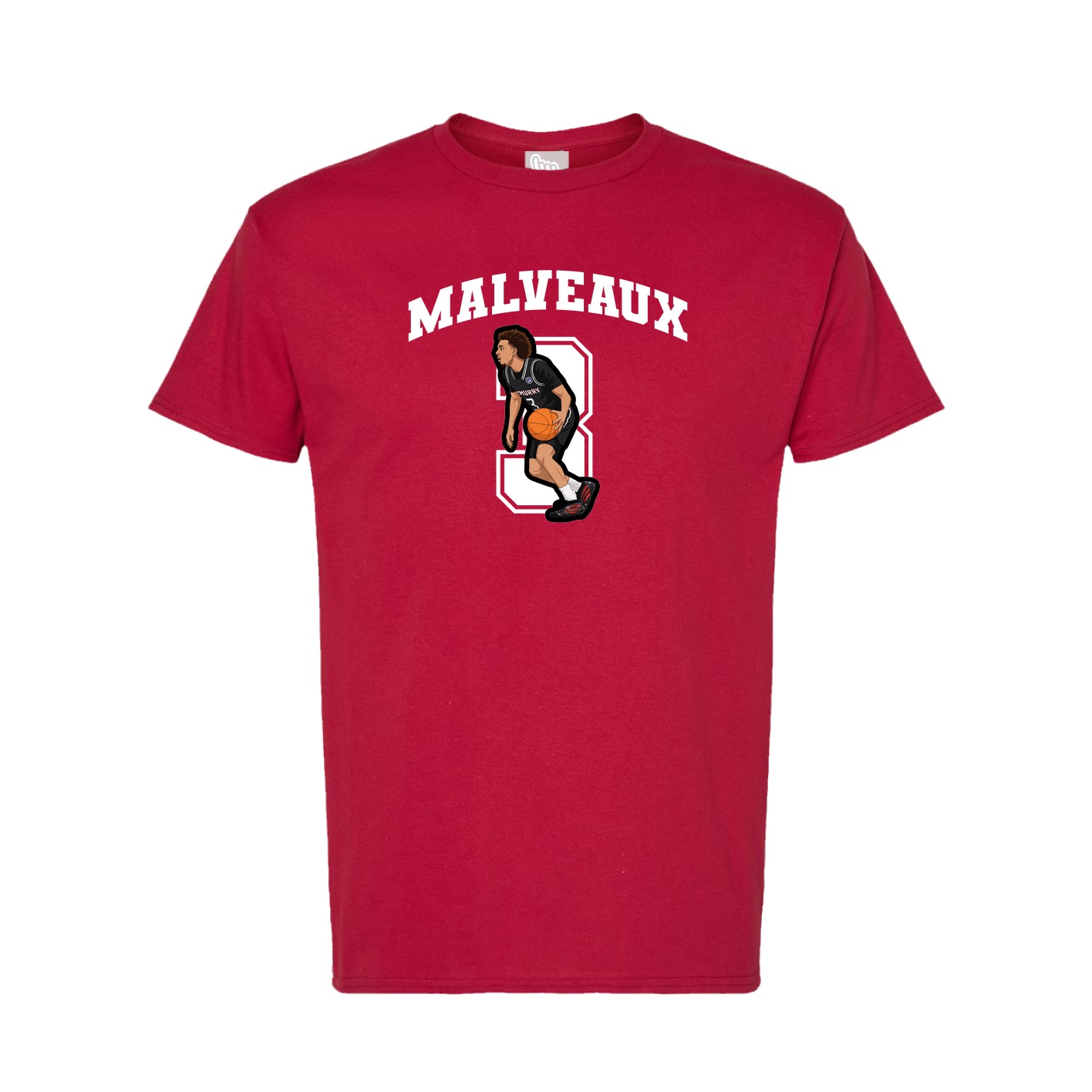 Tee — Number in Crimson