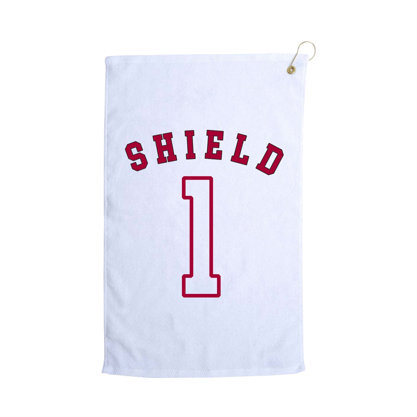 Golf Towel — Shirsey Arch in White
