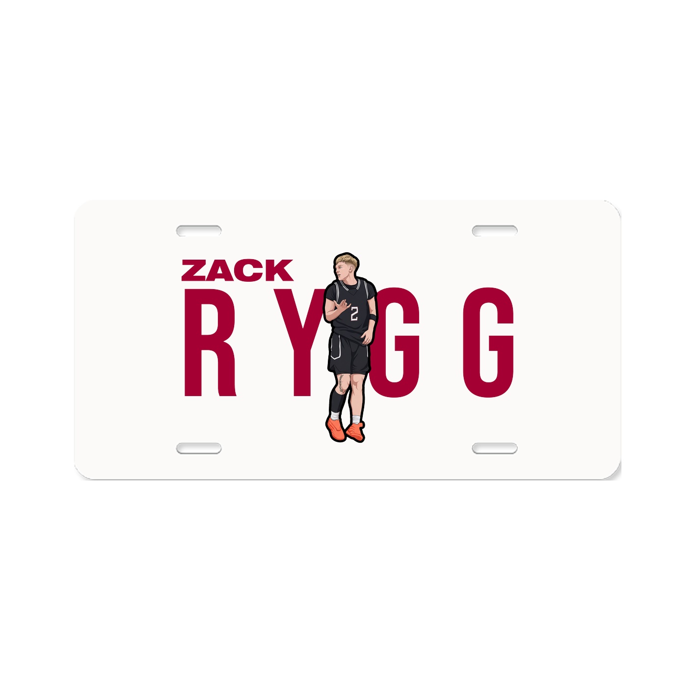 License Plate — Player Name in Classic