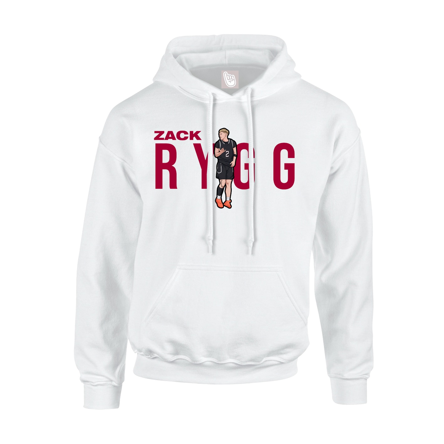 Hoodie — Player Name in White