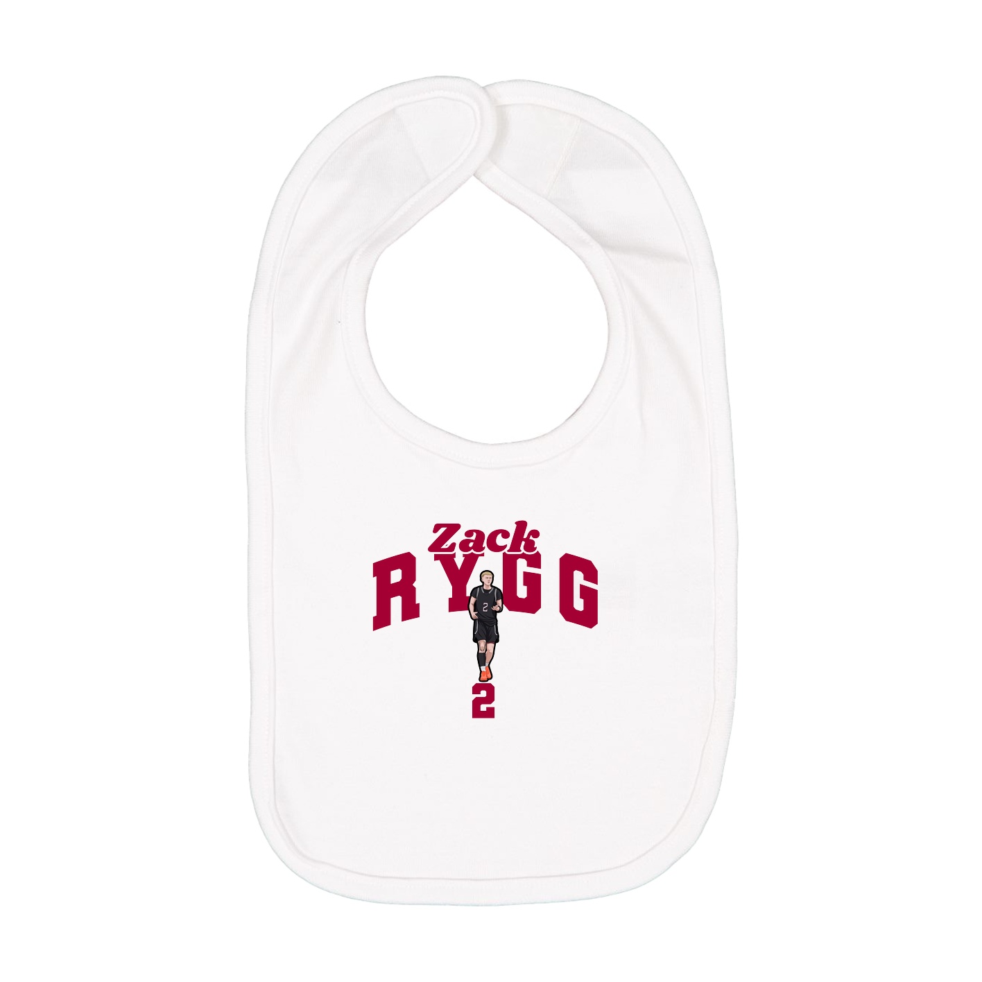 Infant Bib — Signature Arch in White