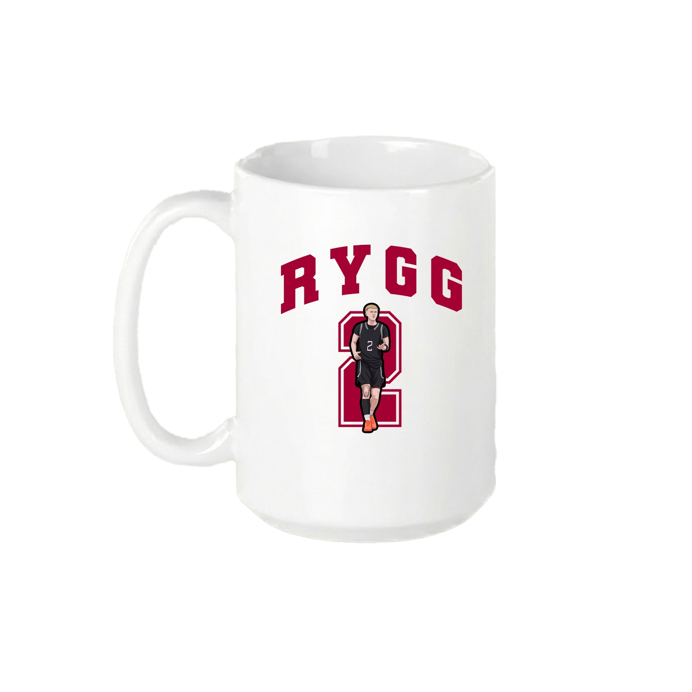 15oz Coffee Mug — Number in White