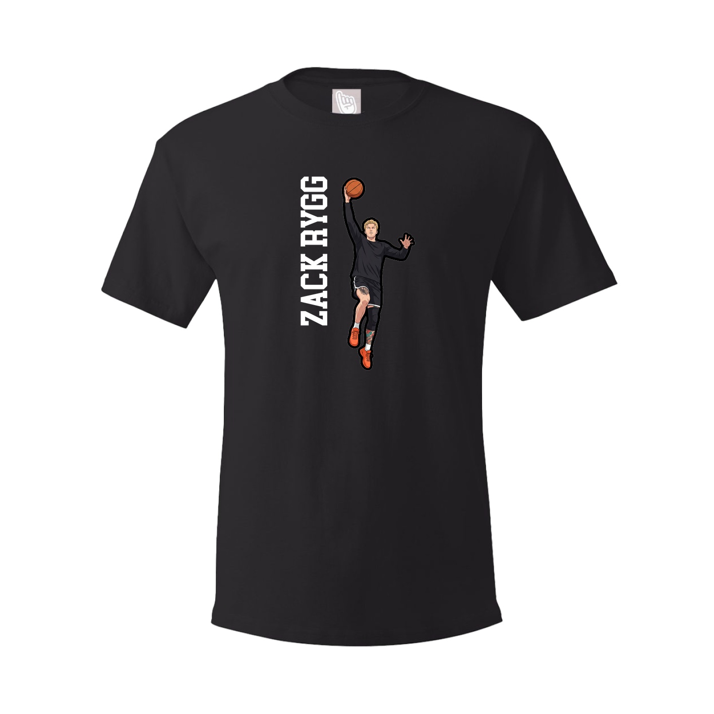 Tee — Name Vertical in Black