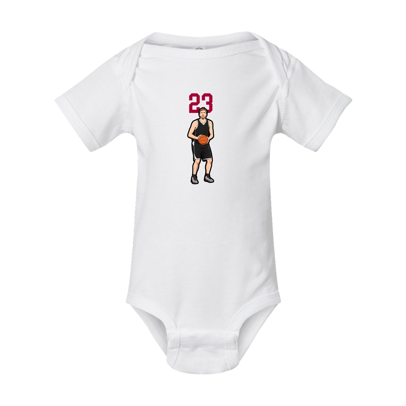 Baby Onesie — Number Top in White