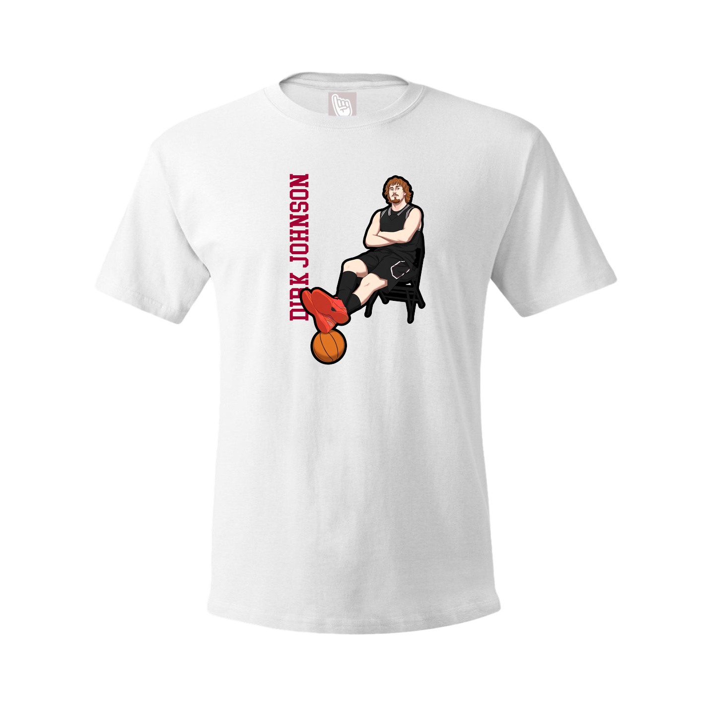 Youth Tee — Name Vertical in White