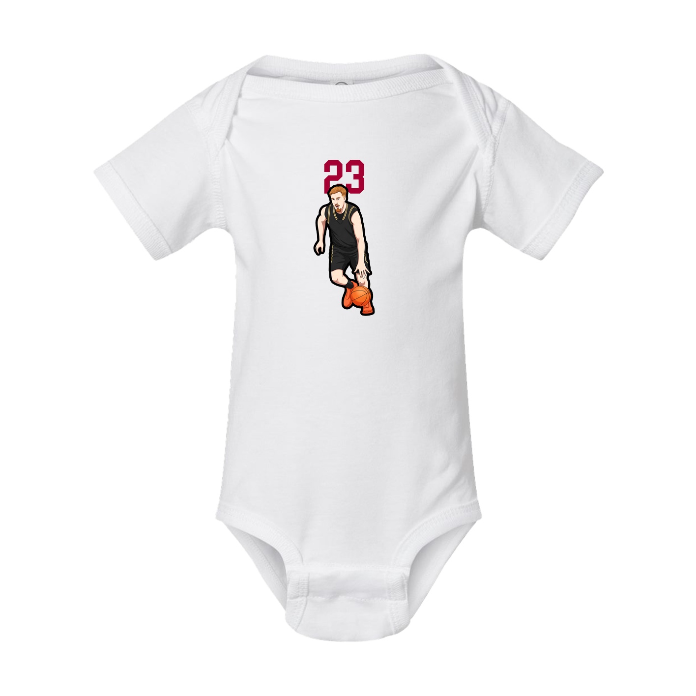 Baby Onesie — Number Top in White