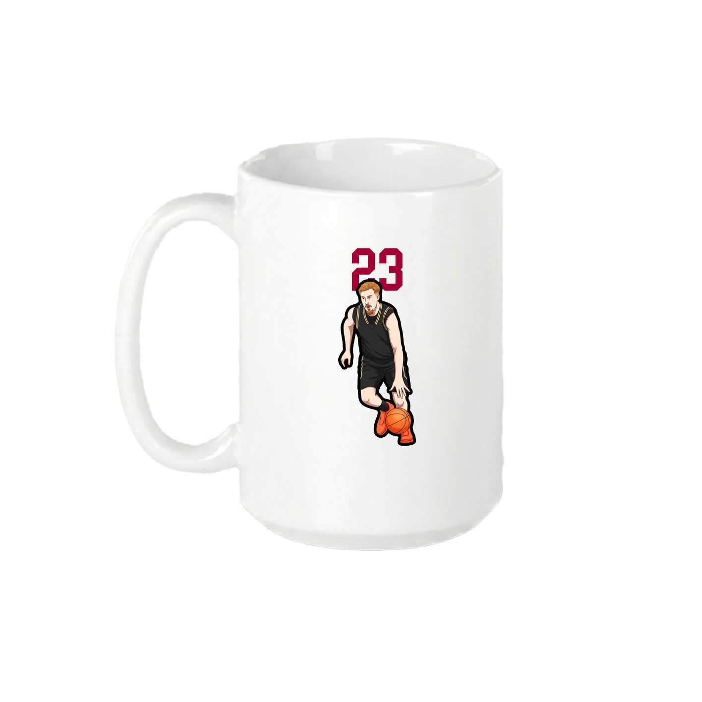 15oz Coffee Mug — Number Top in White