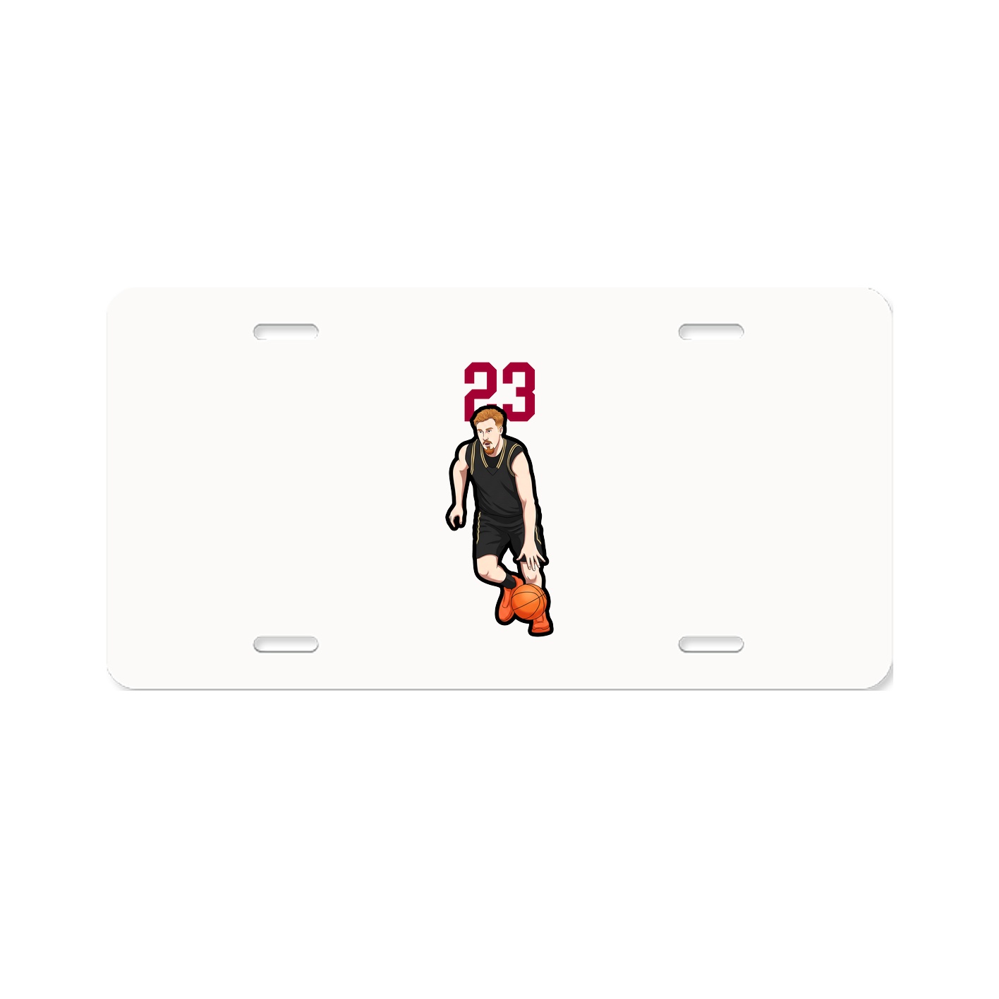 License Plate — Number Top in Classic