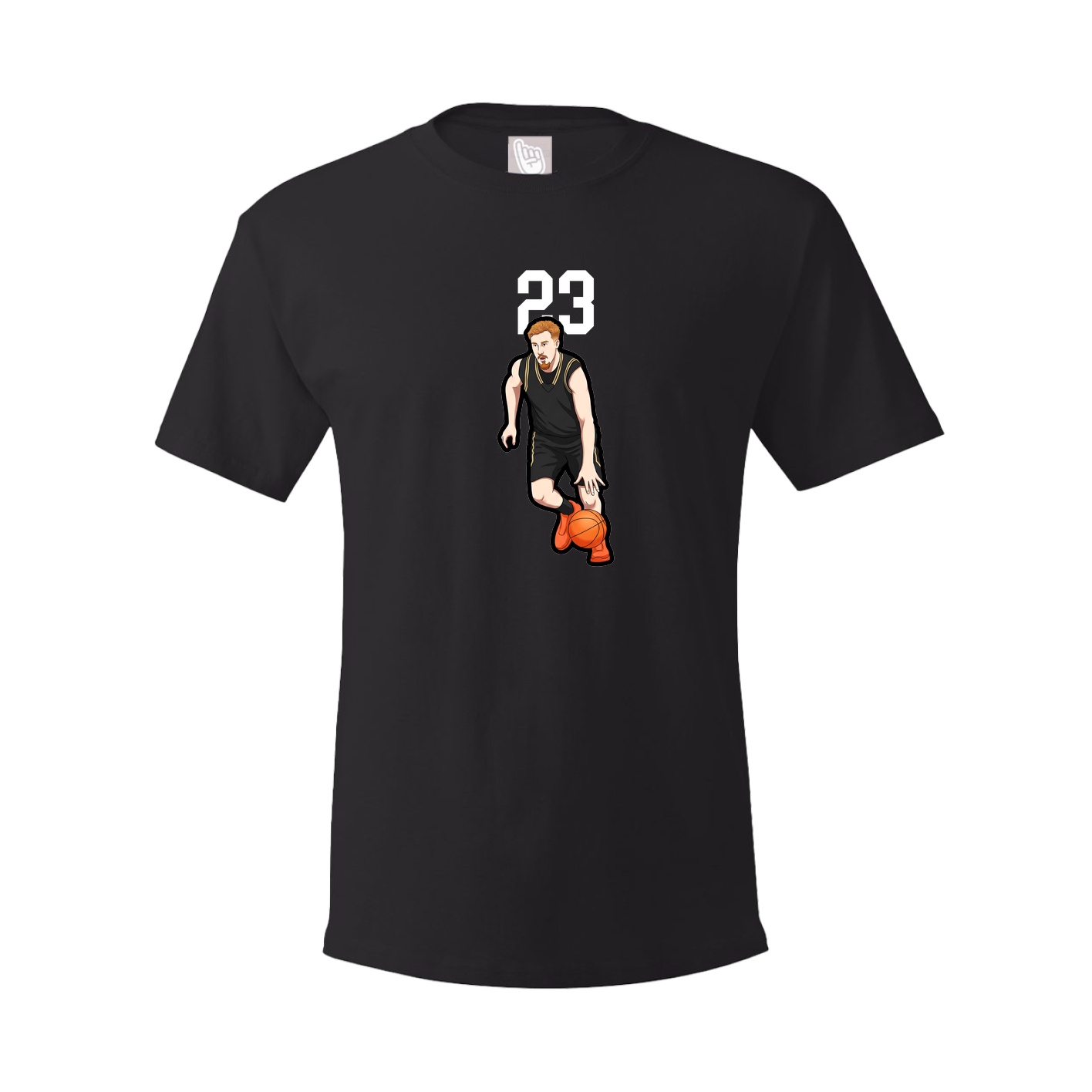 Youth Tee — Number Top in Black