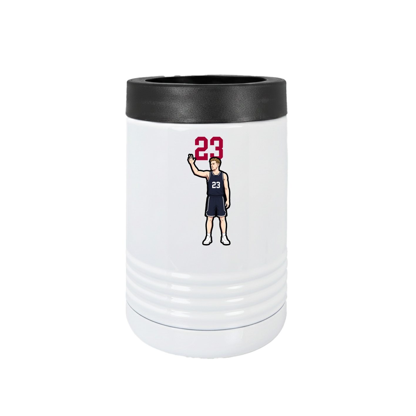 Beverage Holder — Number Top in White