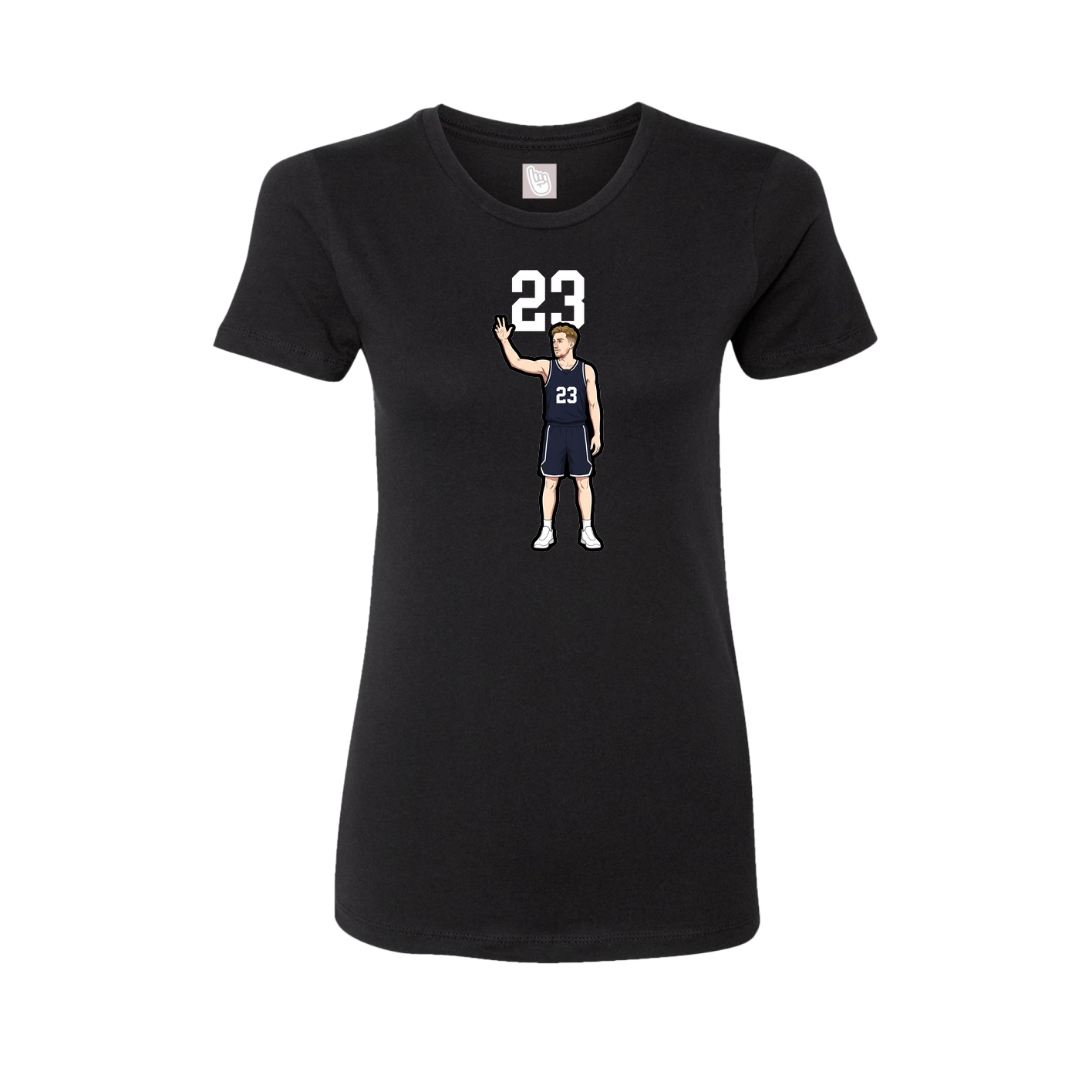 Womens Tee — Number Top in Black
