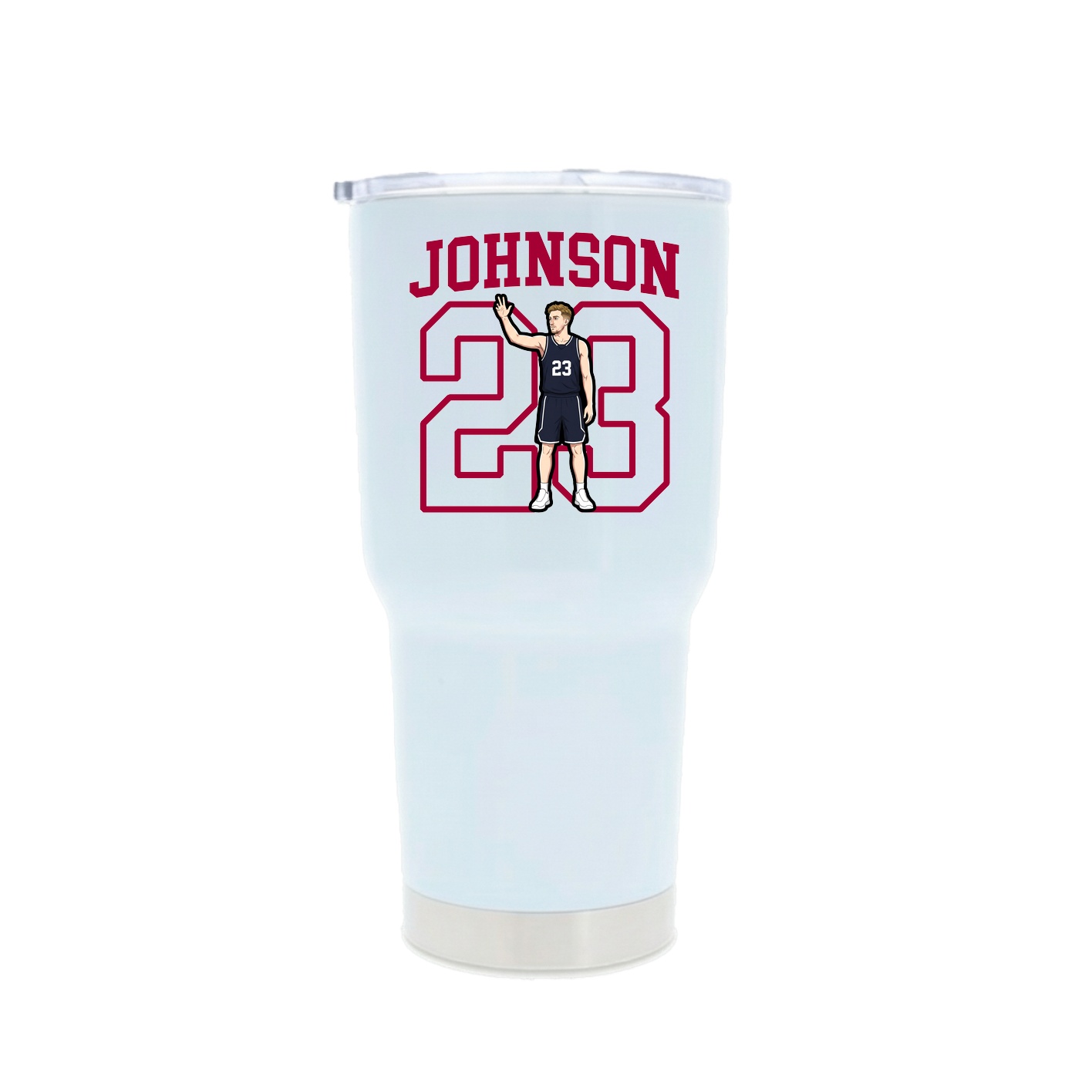 30oz Stainless Steel Tumbler — Shirsey in White