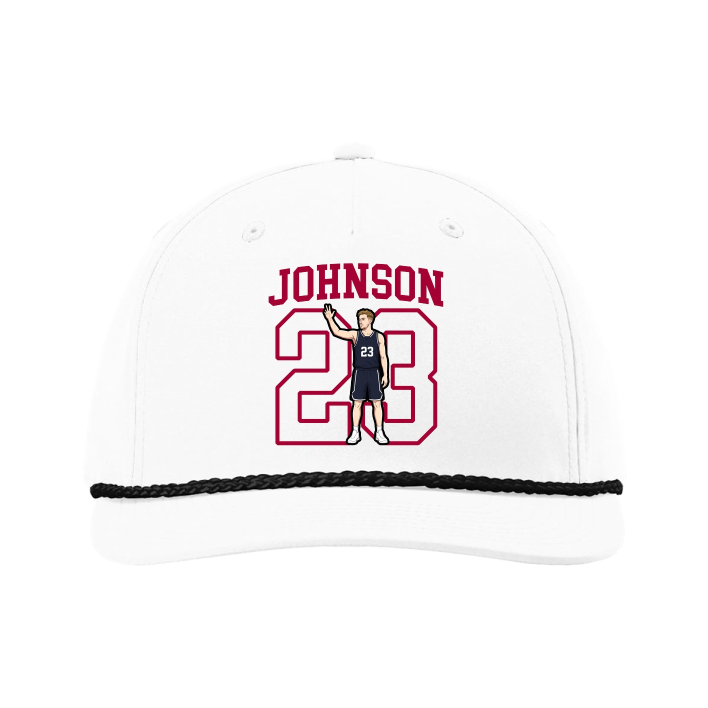 Five-Panel Classic Rope Cap — Shirsey in White