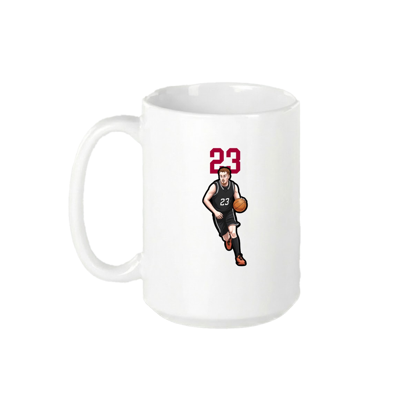 15oz Coffee Mug — Number Top in White