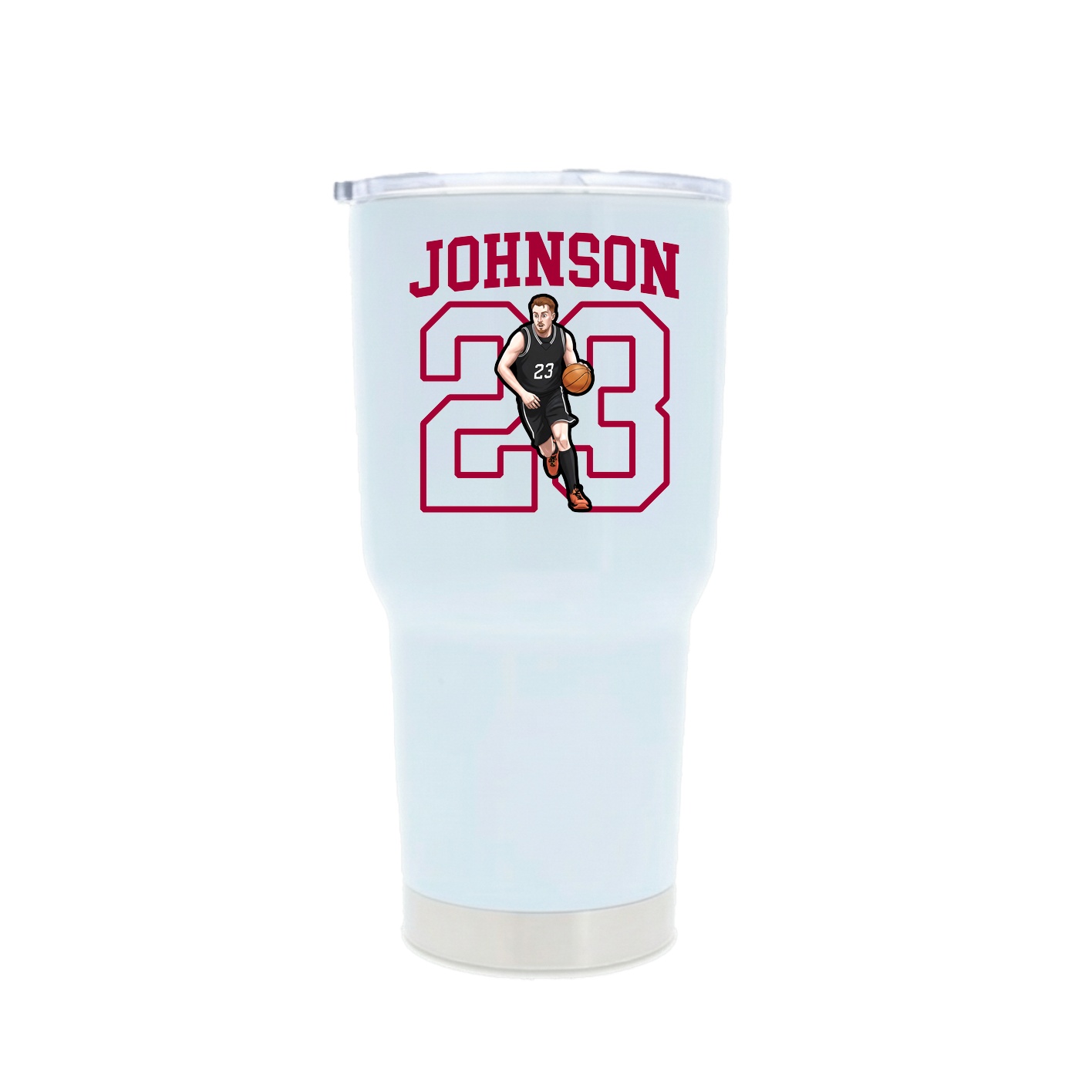 30oz Stainless Steel Tumbler — Shirsey in White