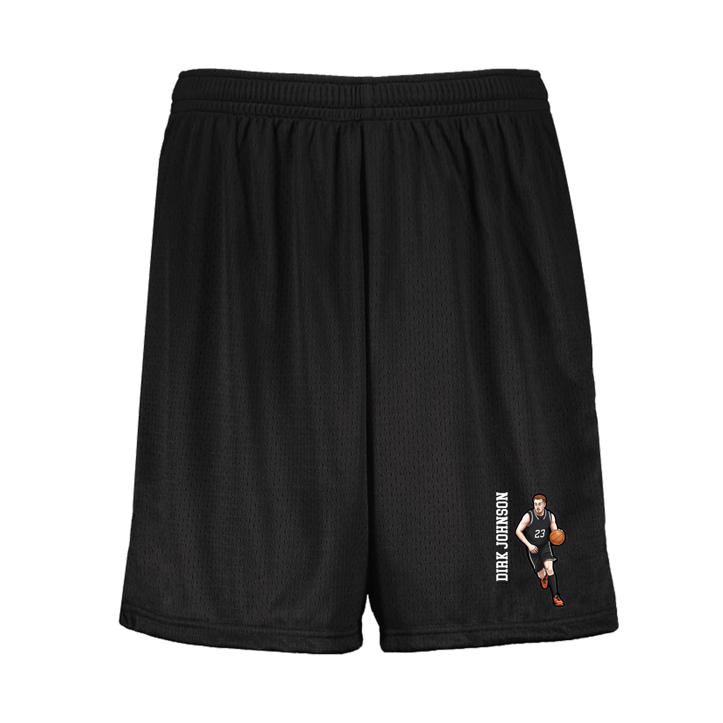 Shorts — Name Vertical in Black