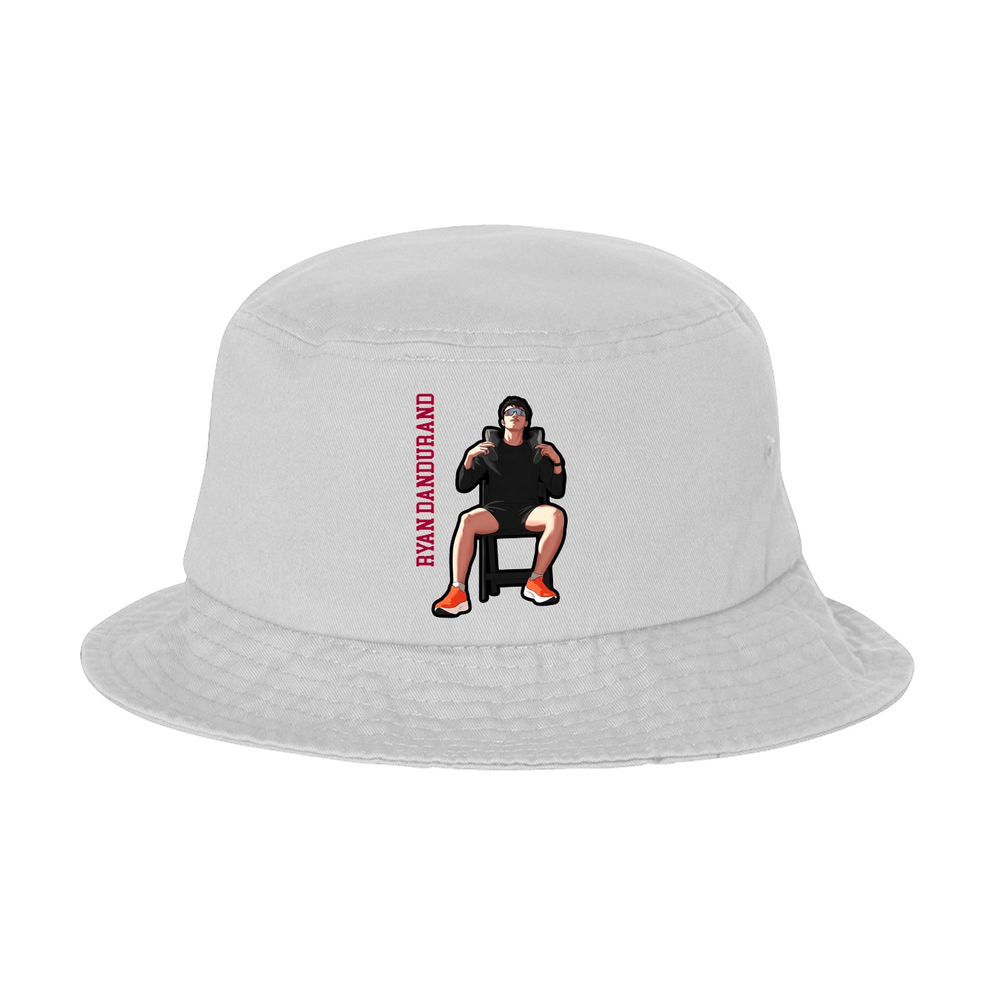 Bucket Cap — Name Vertical in White