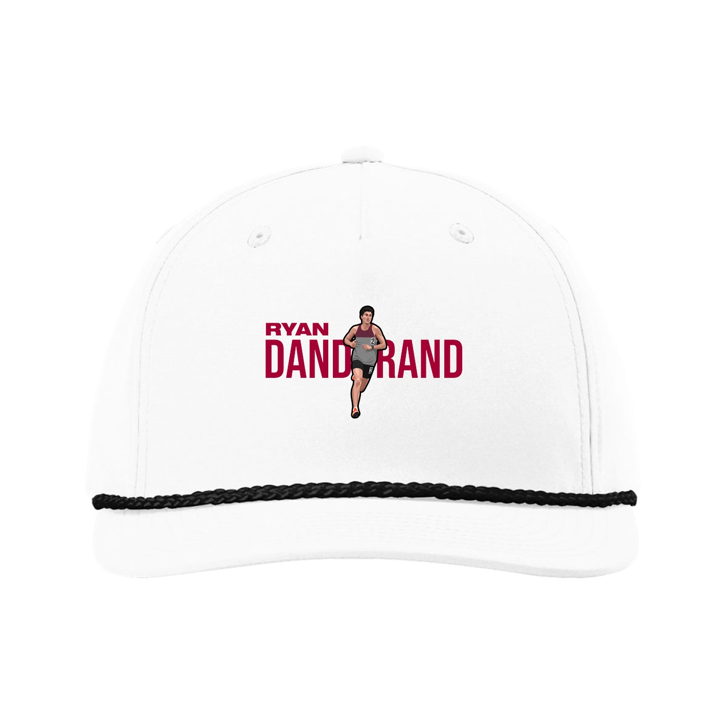 Five-Panel Classic Rope Cap — Player Name in White