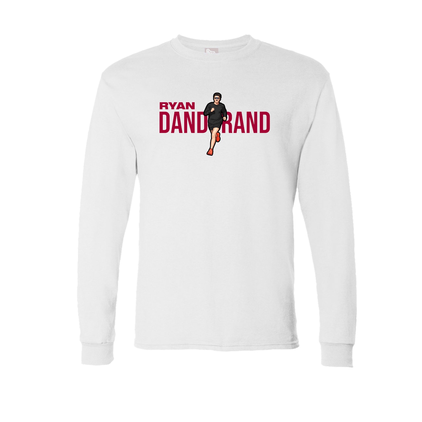 Long Sleeve Tee — Player Name in White