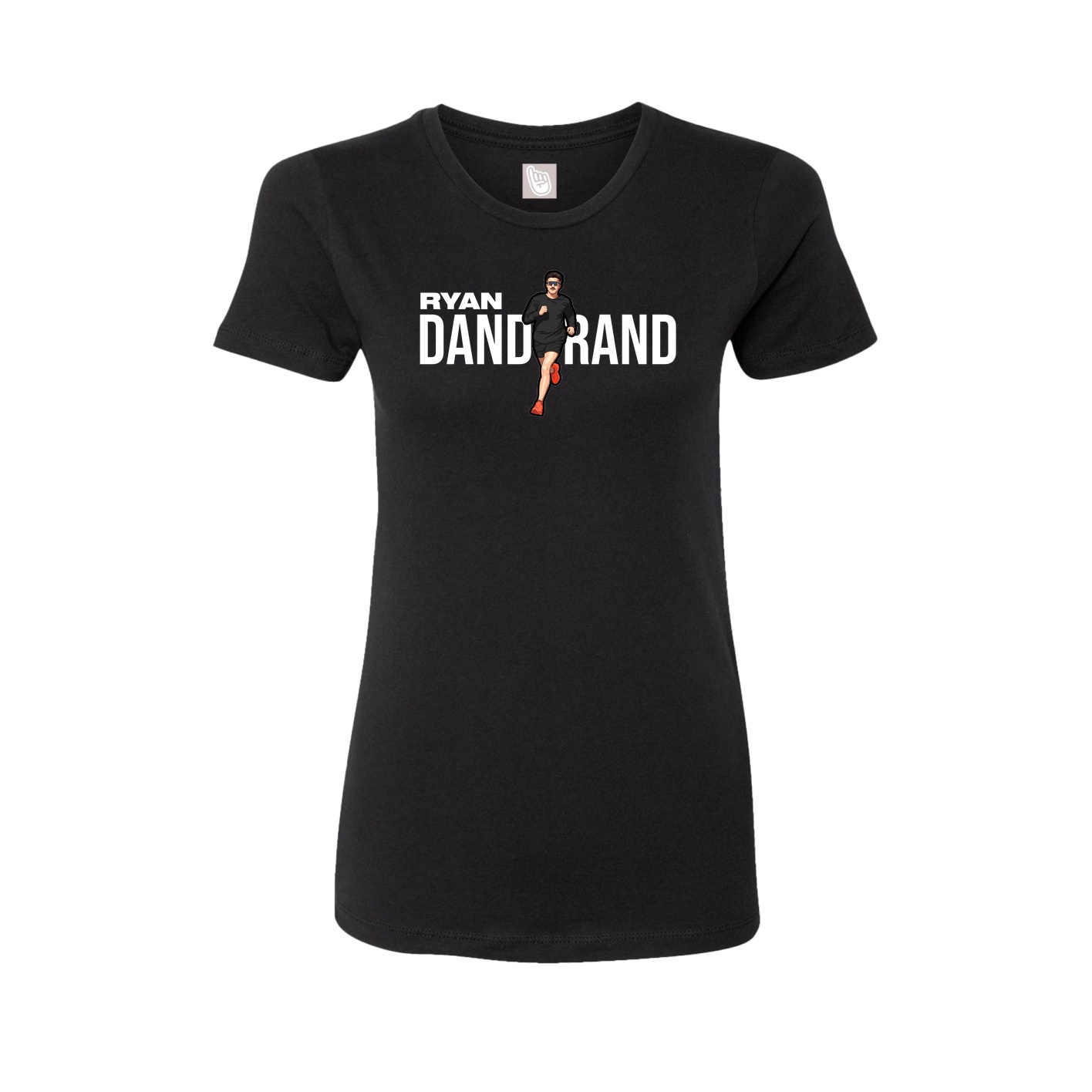 Fitted Women's Tee — Player Name in Black