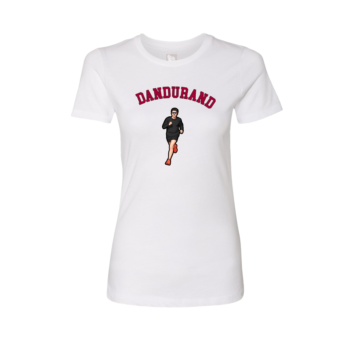 Fitted Women's Tee — Shirsey Arch in White