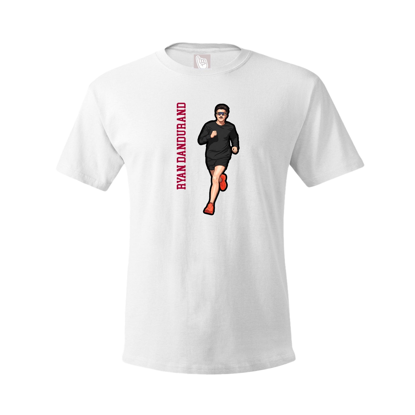 Tee — Name Vertical in White