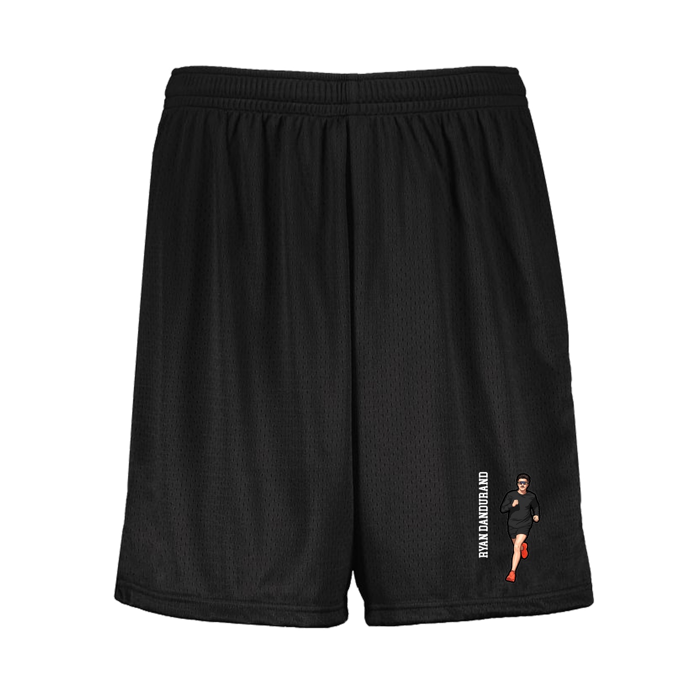Shorts — Name Vertical in Black