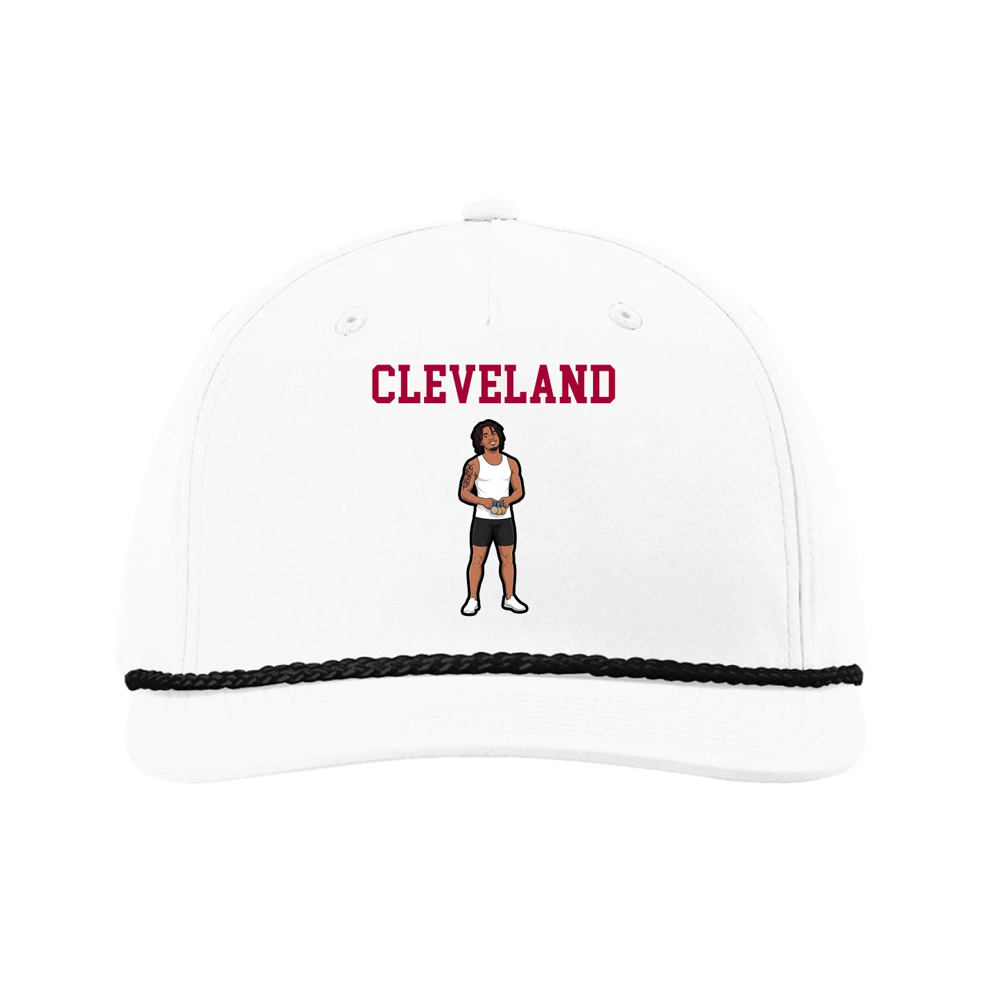 Five-Panel Classic Rope Cap — Shirsey in White