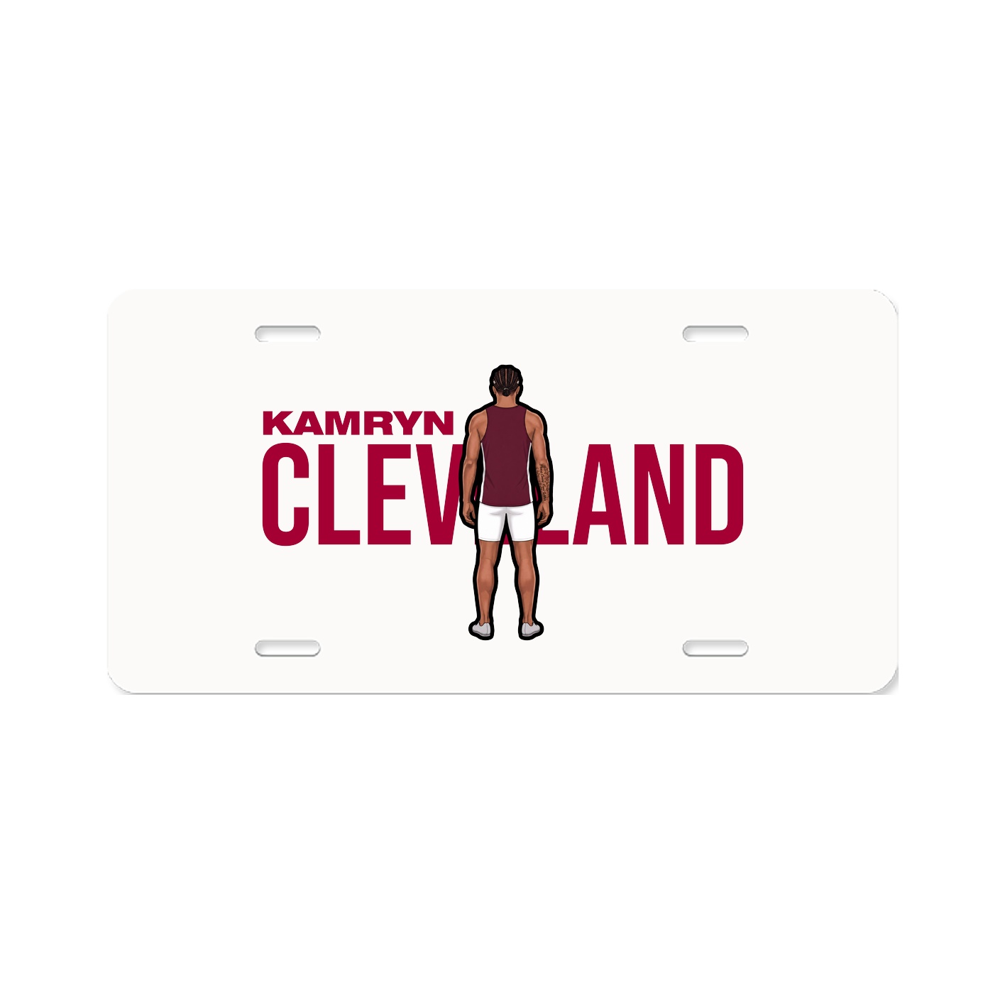 License Plate — Player Name in Classic