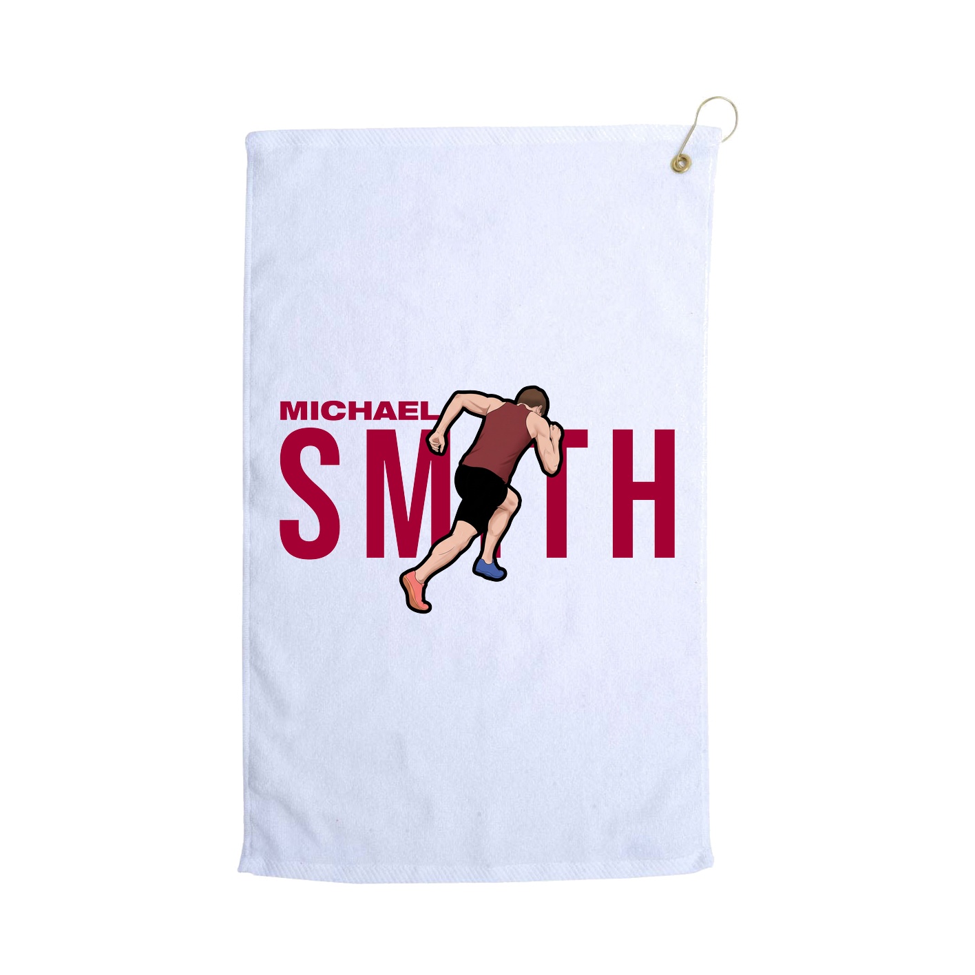 Golf Towel — Player Name in White