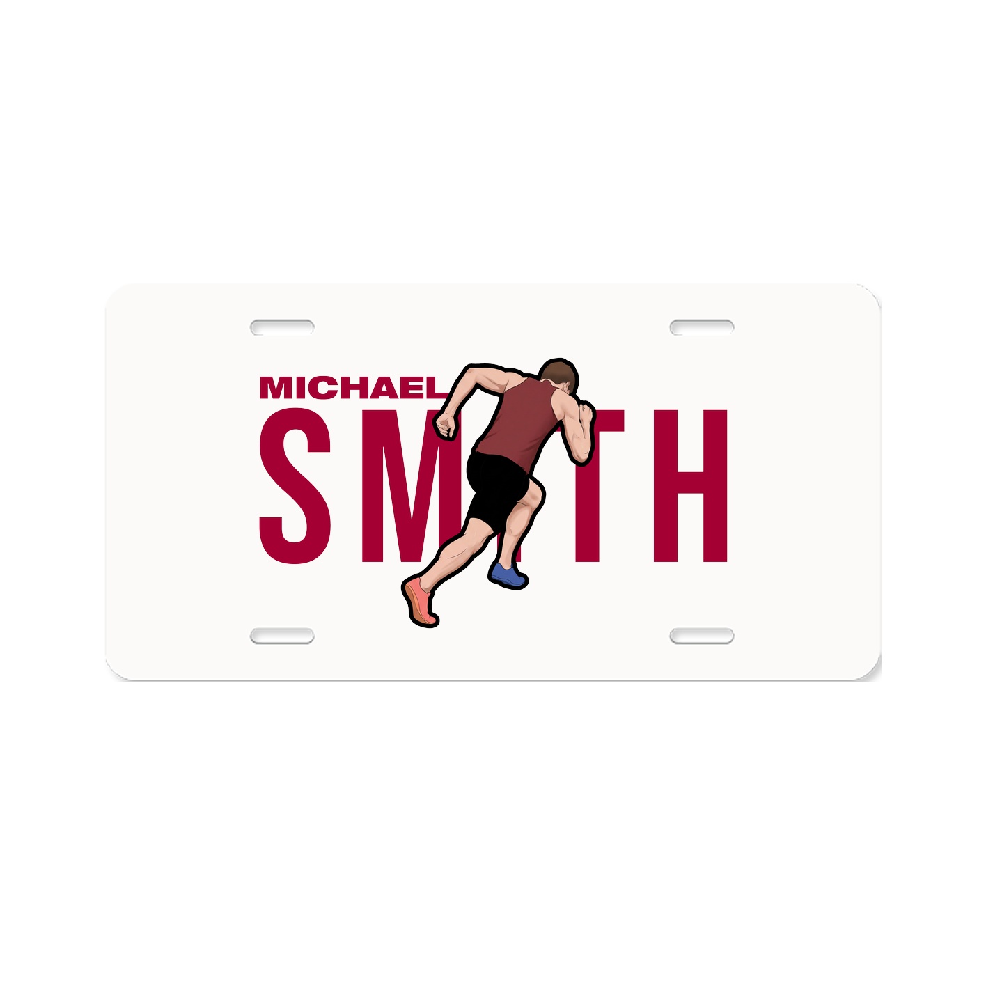 License Plate — Player Name in Classic