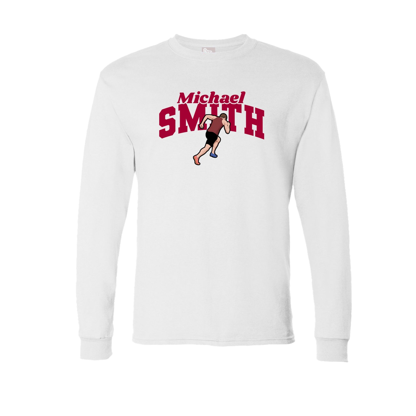 Long Sleeve Tee — Signature Arch in White