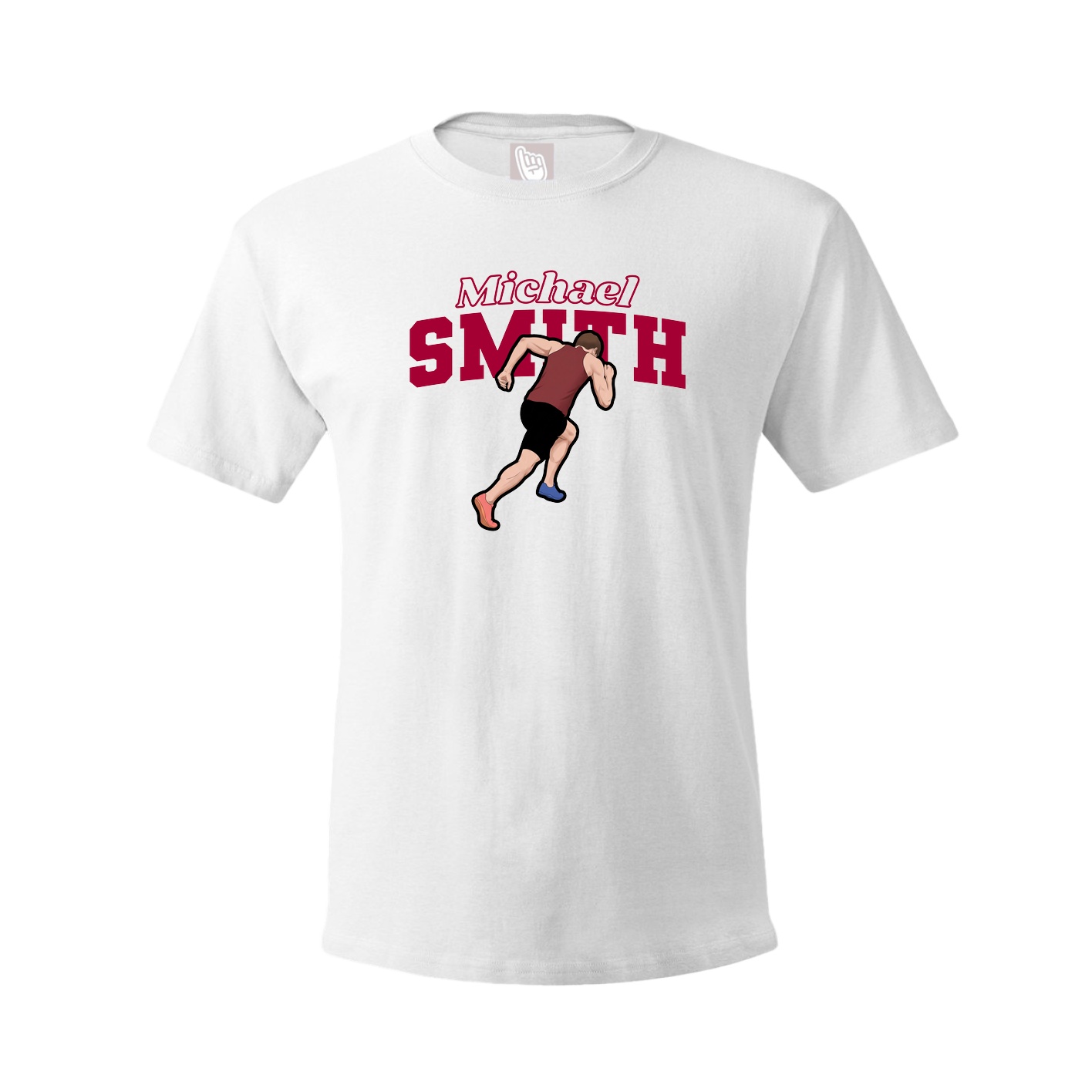 Tee — Name Arch in White