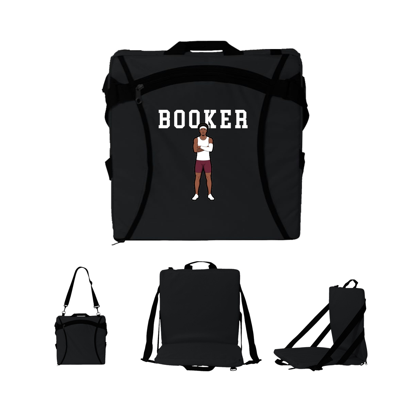 Folding Stadium Seat — Shirsey in Black
